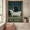 Get Naked Cat Canvas