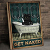 Get Naked Cat Canvas