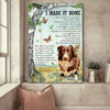 Personalized I Made It Home Aussie Memorial Canvas