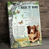 Personalized I Made It Home Aussie Memorial Canvas