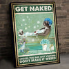 Get Naked Bathing Pit Bull Canvas