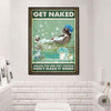 Get Naked Bathing Pit Bull Canvas