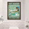 Get Naked Bathing German Shepherd Canvas