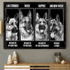 I Am Stronger Wiser German Shepherd Canvas