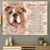 Letter From Heaven English Bulldog Memorial Canvas