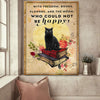 Freedom Books Flowers Moon Cat Canvas