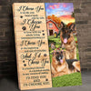 Gift For Him For Her I Choose You German Shepherd Canvas