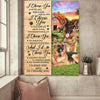 Gift For Him For Her I Choose You German Shepherd Canvas