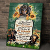 Sunflower I Am Your Dachshund Canvas