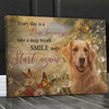 Smile And Start Again Golden Retriever Canvas