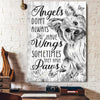 Sometimes Angel Have Paws Yorkshire Canvas