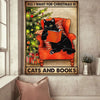 All I Want Christmas Books And Cats Canvas