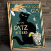 Mix Your Gin Cat Canvas