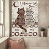 Personalized I Choose You Couple Cat Canvas