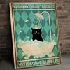 Wash Away Troubles Cat Canvas