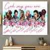 God Says You Are Flower Girls And Cats Canvas