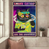 Catnip And Universe Hippie Cat Canvas