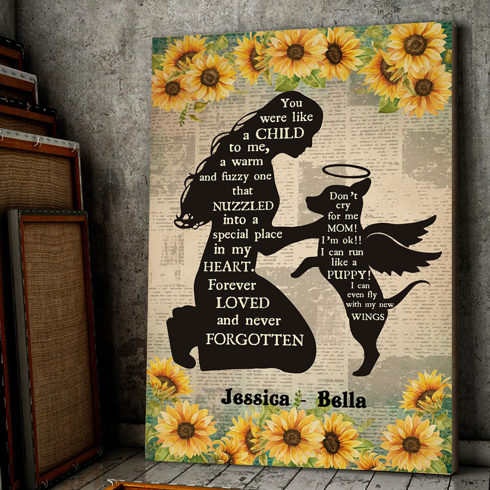 Personalized Memorial Canvas For Mom, Sympathy Gifts For Loss Of