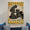 Personalized Sympathy Gift For Loss Of Dog Sunflower Corgi Memorial Canvas