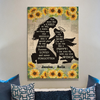 Personalized Sympathy Gift For Loss Of Dog Sunflower Golden Retriever Memorial Canvas