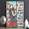 Those We Love Walk Beside Us Dachshund Memorial Canvas