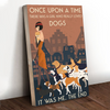 Once Upon A Time Dogs Canvas