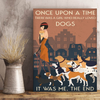 Once Upon A Time Dogs Canvas