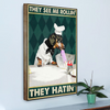 Me Rollin&#39; They Hatin&#39; Dachshund Canvas