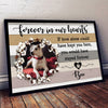 Personalized Pet Memorial Gift Forever In Our Hearts Standard Poster