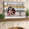 Personalized Pet Memorial Gift Forever In Our Hearts Canvas