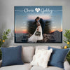 51467-Personalized Song Lyrics With Photo Gift For Couple Anniversary Canvas H1