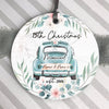 52022-Personalized 15th Christmas Married Ornament, 15 Years Wedding Gift For Wife Ornament H0