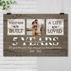 52385-Personalized 5 Year Anniversary Gift For Wife, 5th Anniversary Gift For Husband Custom Photo Together We Built A Life Poster H0