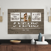 52374-Personalized 5 Year Anniversary Gift For Wife, 5th Anniversary Gift For Husband Custom Photo Together We Built A Life Peel &amp; Stick Poster H0