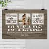 52559-Personalized 10 Year Anniversary Gift For Her, Tin Anniversary Gift For Him Custom Photo Together We Built A Life Poster H0