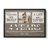 52607-Personalized 4 Year Anniversary Gift For Her Custom Photo, 4th Anniversary Gift For Him, Together We Built A Life Framed Canvas H1