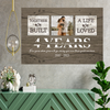 Personalized 4 Year Anniversary Gift For Her Custom Photo, 4th Anniversary Gift For Him, Together We Built A Life Peel &amp;amp; Stick Poster