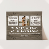 52604-Personalized 3 Year Anniversary Gift For Her Custom Photo, 3rd Anniversary Gift For Him, Together We Built A Life Poster H0