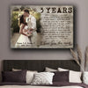 Personalized 3rd Wedding Anniversary Gift For Her, 3 Years Anniversary Gift For Him, I Love You The Most Canvas