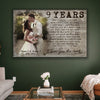 52891-Personalized 9th Wedding Anniversary Gift For Her, 9 Years Anniversary Gift For Him, I Love You The Most Canvas H0
