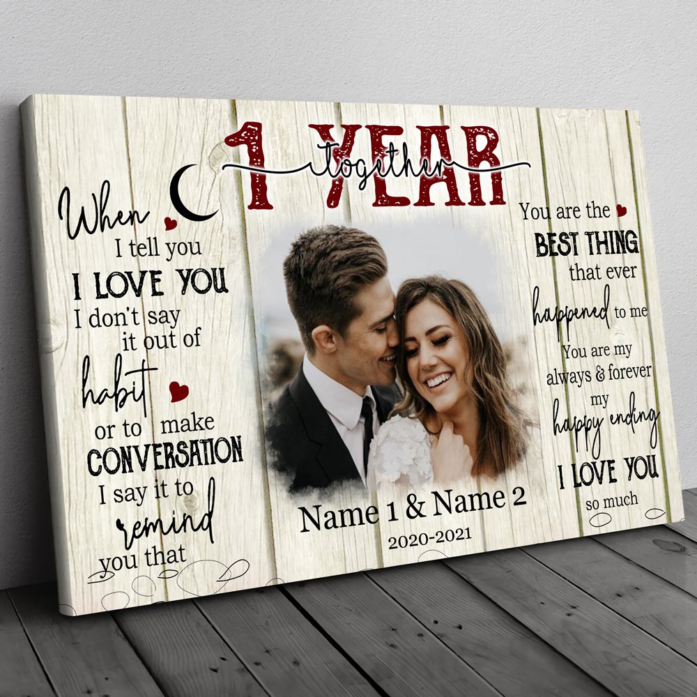 First Anniversary Gift for Her, 1 Year Anniversary Gift for