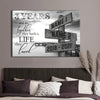 53125-Personalized 3rd Wedding Anniversary Gift For Her, 3 Years Anniversary Gift For Him, Together We Built A Life We Loved Ocean Dock Multi-Names Canvas H0