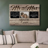 52979-Personalized 3 Years Anniversary Gift For Her, 3rd Anniversary Gift For Him, Mr &amp; Mrs Custom Photo Canvas H2