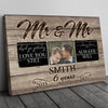 53016-Personalized 6 Years Anniversary Gift For Her, 6th Anniversary Gift For Him, Mr &amp; Mrs Custom Photo Canvas H1