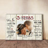 Personalized 5th Wedding Anniversary Gift For Her, 5 Years Anniversary Gift For Him, When I Tell You I Love You Canvas
