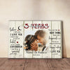 53113-Personalized 5th Wedding Anniversary Gift For Her, 5 Years Anniversary Gift For Him, When I Tell You I Love You Canvas H0