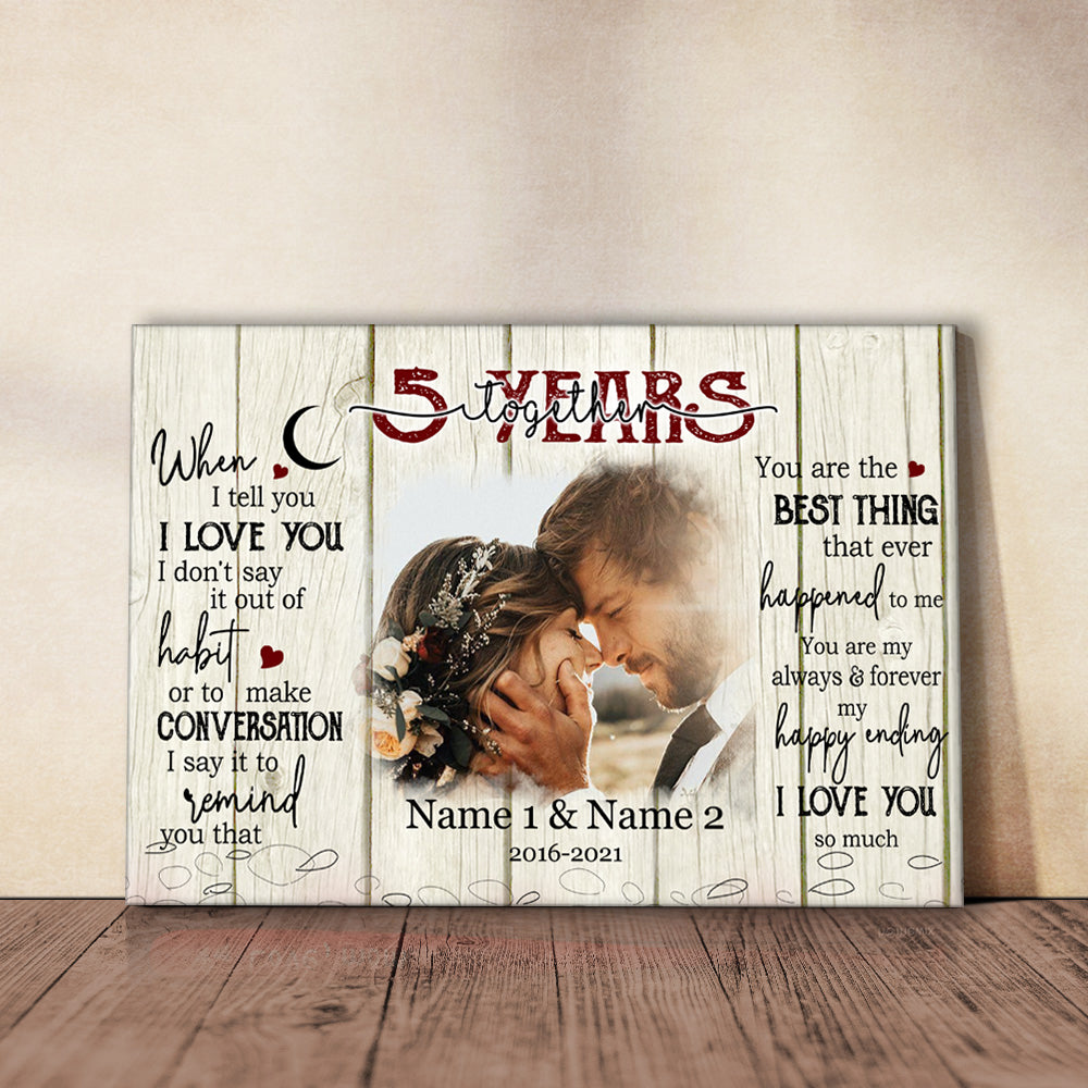 Personalized Gifts For Boyfriend, Wedding Anniversary Gifts For Him, You  Will Forever Be My Always Picture Frame