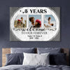 53285-Personalized 5th Wedding Anniversary Gift For Her, 5 Years Anniversary Gift For Him, Welcome Our Forever Canvas H0