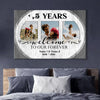 53279-Personalized 5th Wedding Anniversary Gift For Her, 5 Years Anniversary Gift For Him, Welcome Our Forever Canvas H0