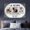 53297-Personalized 8th Wedding Anniversary Gift For Her, 8 Years Anniversary Gift For Him, Welcome Our Forever Canvas H0